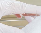 Foot image with bandage