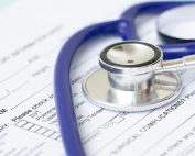 Document and stethoscope