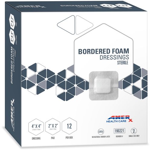 AMERX Bordered Foam Dressing - 4 x 4