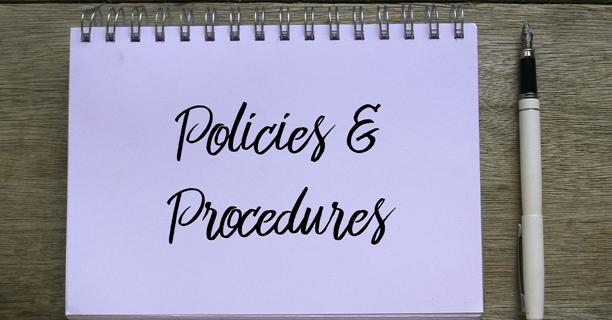 Policies and Procedures Notebook