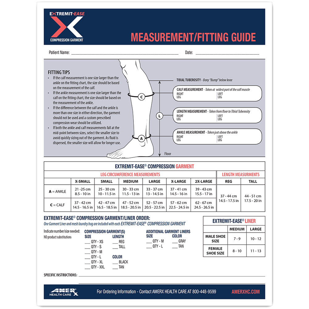 EXTREMIT-EASE Measurement/Fitting Guide Pad