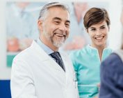 Doctor shaking patients hand