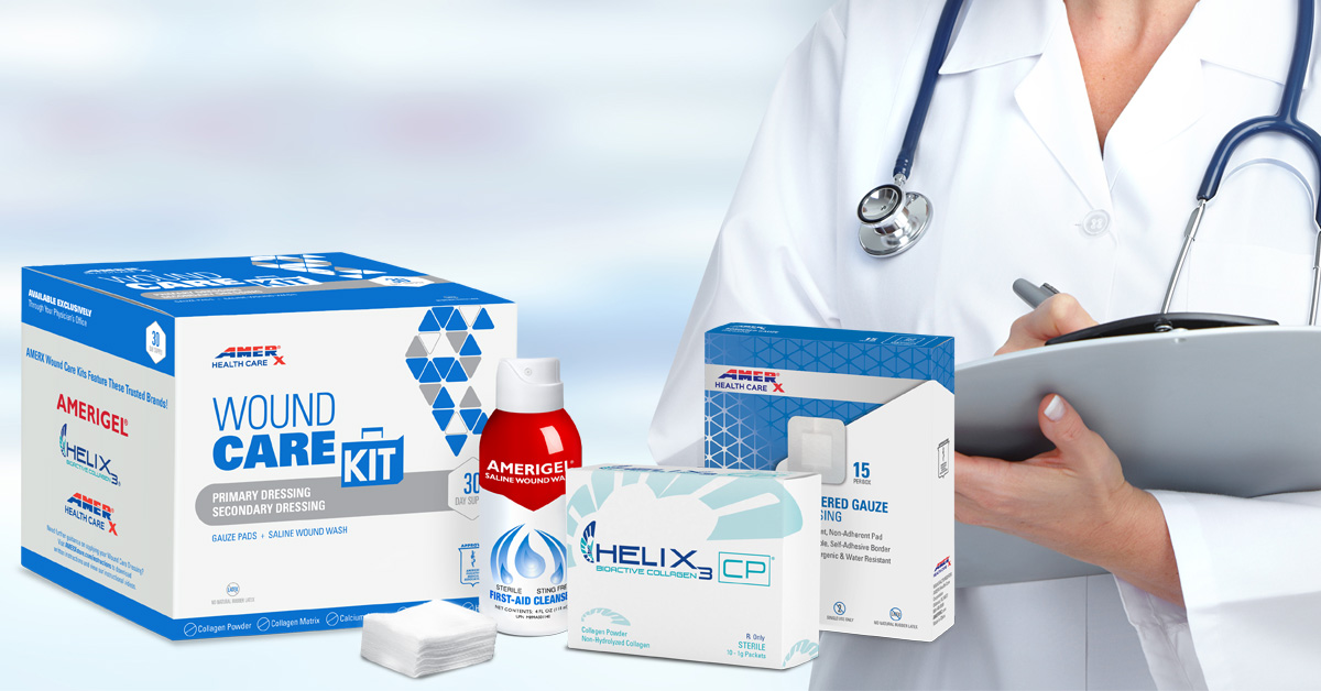AMERX wound care kit with doctor