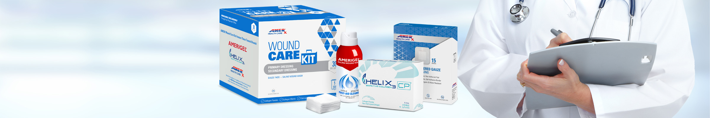 AMERX wound care kit with doctor