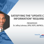 Webinar - Satisfying the Update Clinical Information Requirement