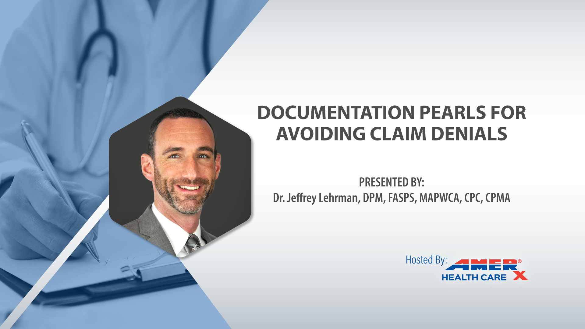 Webinar - Documentation Pearls for Avoiding Claim Denials